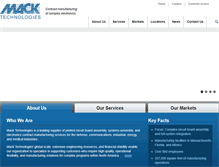 Tablet Screenshot of macktech.com